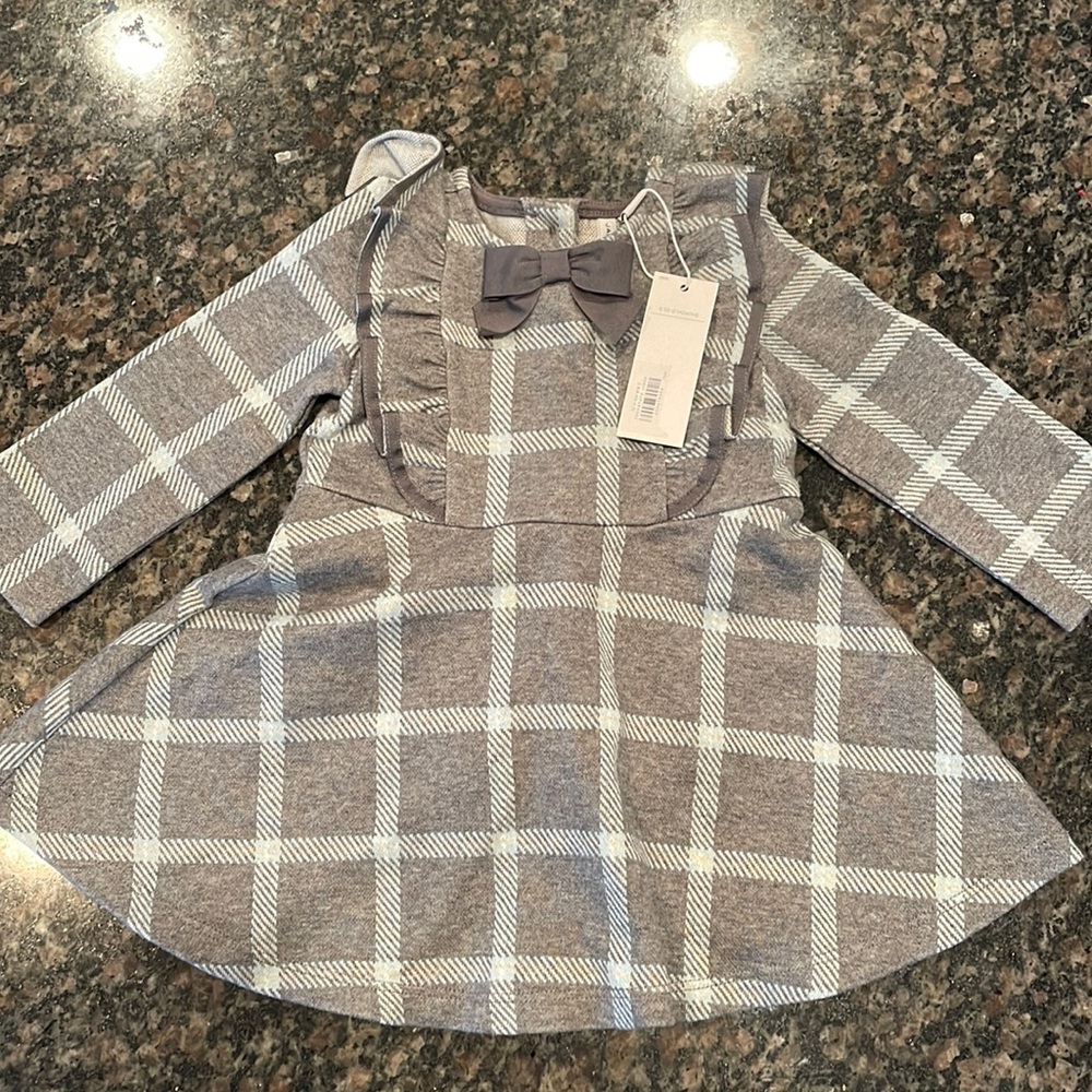 Janie and Jack baby girl’s winter plaid dress — Size 6-12 months — New w/ Tags!